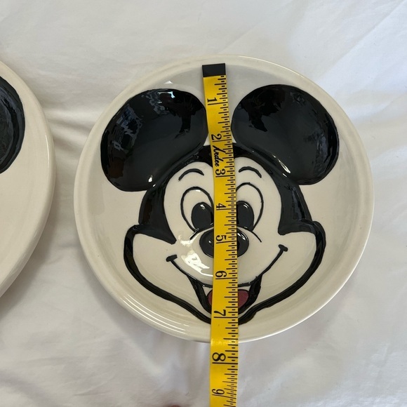 Vintage Mickey Mouse 3D Ceramic Dinner Plate & Mug 1970's Walt Disney. - Picture 8 of 10